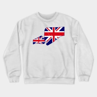 UK Baby Fist Bump Patriot Flag Series Crewneck Sweatshirt